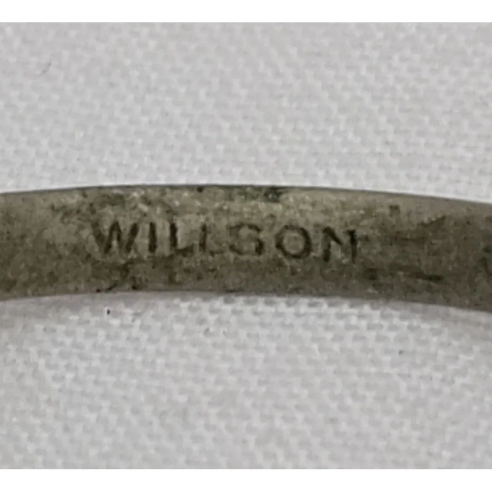 Antique 1890s WILLSON Wire Rim Oval Spectacles Eveglasses w/ Velvet Lined Case